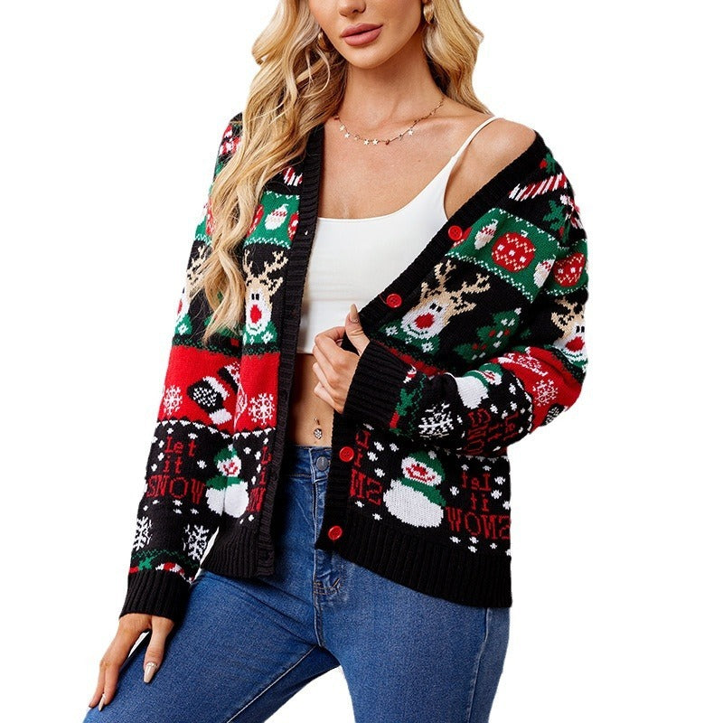 Cardigan Christmas en Maille