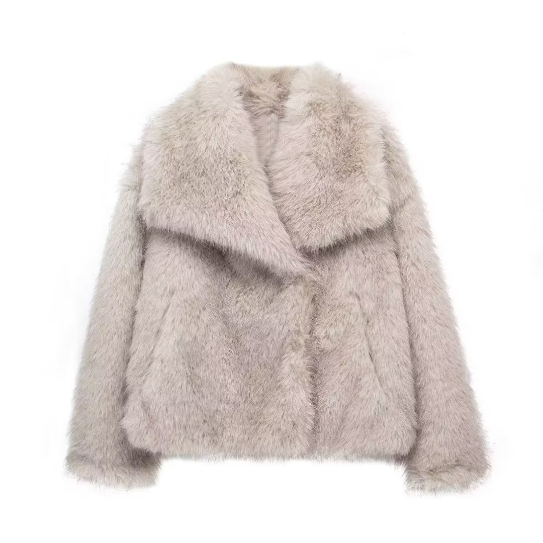 Manteau d'Hiver Peluche Chic